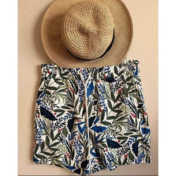 NWT! Joie Evelyn Tropical Beachy Beaded Linen Short - Size 4 - Picture 2 of 5